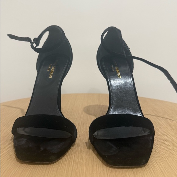 Saint Laurent Black Heeled Sandals - Picture 5 of 8